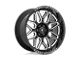 American Force Rush Gloss Black Milled 6-Lug Wheel; 20x10; -18mm Offset (14-18 Silverado 1500)