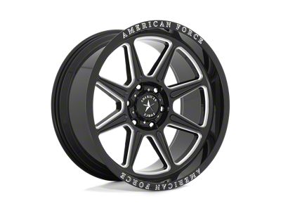 American Force Trail Gloss Black Milled 6-Lug Wheel; 20x10; -18mm Offset (14-18 Silverado 1500)