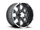 American Force 09 Liberty SS Gloss Black Machined 8-Lug Wheel; 26x14; -73mm Offset (15-19 Silverado 3500 HD SRW)