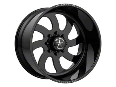 American Force 76 Blade SS Gloss Black Machined 6-Lug Wheel; 20x14; -73mm Offset (15-20 Tahoe)