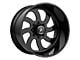 American Force 76 Blade SS Gloss Black Machined 6-Lug Wheel; 20x14; -73mm Offset (15-20 Tahoe)