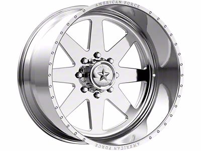 American Force 11 Independence SS Polished 8-Lug Wheel; 22x11; 0mm Offset (17-22 F-250 Super Duty)