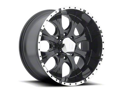 American Force 09 Liberty SS Gloss Black Machined 8-Lug Wheel; 26x14; -73mm Offset (20-25 Sierra 2500 HD)