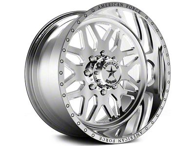 American Force B02 Trax SS Polished 6-Lug Wheel; 20x9; 0mm Offset (19-25 Silverado 1500)