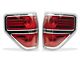 American Modified Tail Lights; Chrome Housing; Red Lens (09-14 F-150 Styleside)