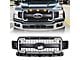 American Modified Raptor Style Mesh Upper Replacement Grille with Emblem Base, DRL and Turn Signal Lights; Matte Black (18-20 F-150, Excluding Raptor)