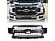 American Modified Raptor Style Mesh Upper Replacement Grille with Emblem Base and DRL; Matte Black (18-20 F-150, Excluding Raptor)