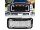 American Modified Raptor Style Mesh Upper Replacement Grille with DRL and Turn Signal Lights; Gloss Black (11-16 F-250 Super Duty)