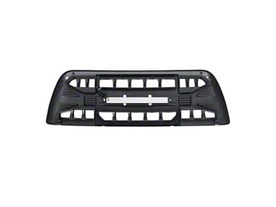 American Modified Armor Upper Replacement Grille with LED Off-Road Lights; Gloss Black (13-18 RAM 3500)