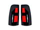 American Modified LED Tail Lights; Chrome Housing; Smoked Lens (99-02 Sierra 1500)