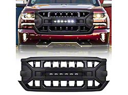 American Modified Armor Upper Replacement Grille with LED Off-Road Lights; Black (16-18 Silverado 1500)