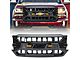 American Modified Armor Upper Replacement Grille with Emblem Base; Gloss Black (16-18 Silverado 1500)