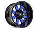 American Off-Road Wheels A108 Gloss Black Machined with Blue Tint 6-Lug Wheel; 20x12; -44mm Offset (07-14 Tahoe)