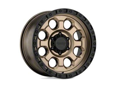 American Racing AR201 Matte Bronze with Black Lip 8-Lug Wheel; 18x9; 0mm Offset (01-06 Sierra 2500 HD)