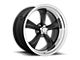 American Racing Torq Thrust II Gloss Black with Machined Lip 5-Lug Wheel; 22x9; 15mm Offset (02-08 RAM 1500, Excluding Mega Cab)