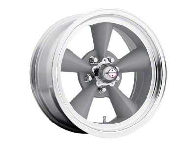 American Racing TT O Vintage Silver with Machined Lip 5-Lug Wheel; 17x7; 0mm Offset (02-08 RAM 1500, Excluding Mega Cab)