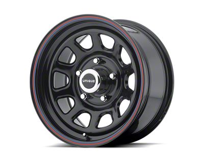 American Racing AR767 Gloss Black Steel with Red and Blue Stripe 8-Lug Wheel; 16x7; 0mm Offset (07-10 Sierra 2500 HD)