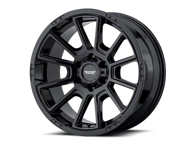 American Racing Intake Gloss Black 6-Lug Wheel; 17x8.5; 18mm Offset (07-13 Silverado 1500)