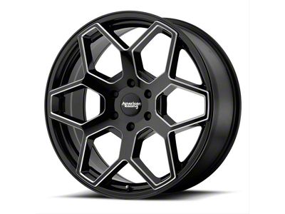 American Racing AR916 Gloss Black Milled 6-Lug Wheel; 20x8.5; 15mm Offset (07-14 Tahoe)