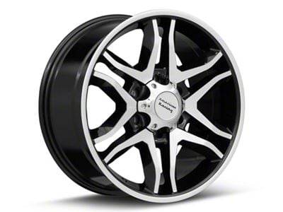 American Racing Mainline Gloss Black Machined 6-Lug Wheel; 17x8; 25mm Offset (07-14 Tahoe)