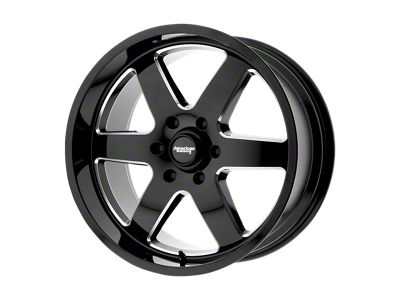 American Racing Patrol Gloss Black Milled 6-Lug Wheel; 17x8.5; 0mm Offset (09-14 F-150)