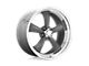 American Racing Classic Torq Thrust II Mag Gray with Machined Lip 5-Lug Wheel; 20x8; 0mm Offset (09-18 RAM 1500)