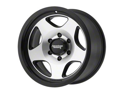 American Racing MOD 12 Satin Black Machined 5-Lug Wheel; 17x9; -12mm Offset (09-18 RAM 1500)