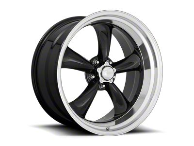 American Racing Torq Thrust II Gloss Black with Machined Lip 5-Lug Wheel; 22x11; 18mm Offset (09-18 RAM 1500)