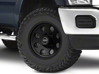 American Racing Baja Satin Black 8-Lug Wheel; 17x8; 0mm Offset (11-16 F-350 Super Duty SRW)