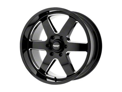 American Racing Patrol Gloss Black Milled 8-Lug Wheel; 20x9; 12mm Offset (11-16 F-350 Super Duty SRW)