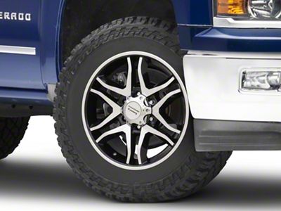 American Racing Mainline Gloss Black Machined 6-Lug Wheel; 20x8.5; 35mm Offset (14-18 Silverado 1500)