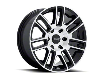 American Racing AR915 Gloss Black Machined 6-Lug Wheel; 22x9; 30mm Offset (15-20 F-150)