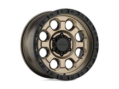 American Racing AR201 Matte Bronze with Black Lip 8-Lug Wheel; 18x9; 0mm Offset (15-19 Sierra 3500 HD SRW)