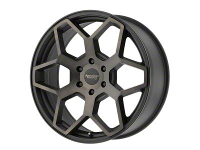 American Racing AR916 Satin Black with Dark Tint Clear Coat 6-Lug Wheel; 18x8.5; 35mm Offset (15-20 Yukon)