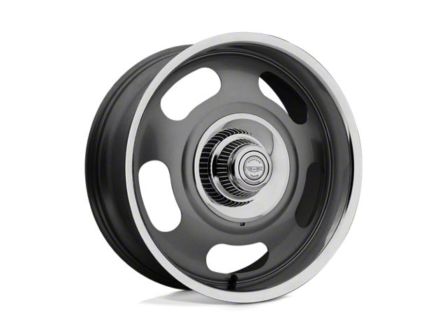 American Racing VN506 Mag Gray Center Polished Lip Wheel; 20x9.5; 0mm Offset (15-20 Yukon)