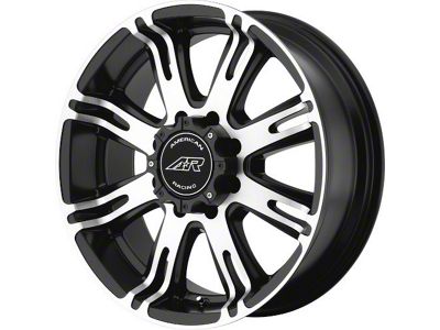 American Racing AR708 Matte Black Machined 6-Lug Wheel; 20x9; 20mm Offset (2024 Ranger)