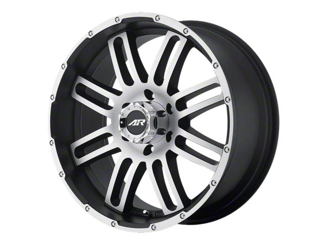 American Racing AR901 Satin Black Machined 6-Lug Wheel; 20x9; 20mm Offset (2024 Ranger)