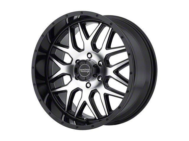 American Racing AR910 Gloss Black Machined 6-Lug Wheel; 20x9; 18mm Offset (2024 Ranger)