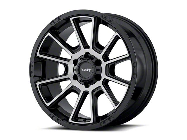 American Racing Intake Gloss Black Machined 6-Lug Wheel; 20x9; 18mm Offset (2024 Ranger)