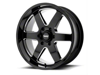 American Racing Patrol Gloss Black Milled 6-Lug Wheel; 20x9; 12mm Offset (2024 Ranger)