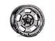 American Racing Ansen Offroad Satin Black Machined 5-Lug Wheel; 17x8; 0mm Offset (94-01 RAM 1500)