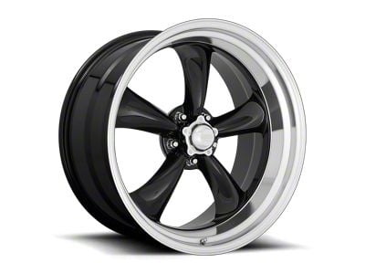 American Racing Torq Thrust II Gloss Black with Machined Lip 5-Lug Wheel; 22x9; 15mm Offset (94-01 RAM 1500)