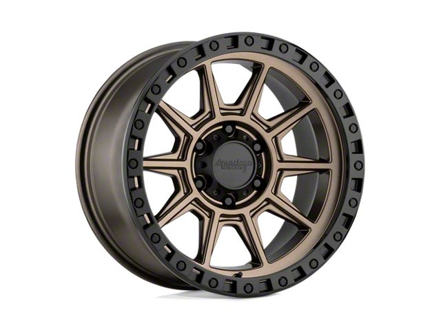 American Racing AR202 Matte Bronze with Black Lip 6-Lug Wheel; 18x9; 0mm Offset (99-06 Silverado 1500)