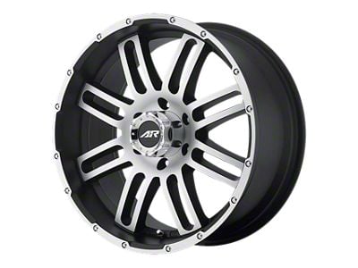 American Racing AR901 Satin Black Machined 6-Lug Wheel; 20x9; 20mm Offset (99-06 Silverado 1500)