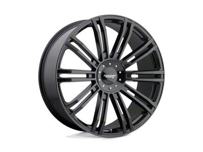 American Racing D2 Gloss Black 6-Lug Wheel; 22x9.5; 35mm Offset (99-06 Silverado 1500)