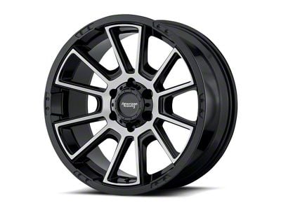 American Racing Intake Gloss Black Machined 6-Lug Wheel; 20x9; 0mm Offset (99-06 Silverado 1500)