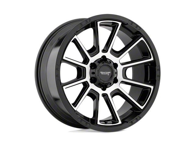 American Racing Intake Gloss Black Machined 6-Lug Wheel; 20x9; 18mm Offset (15-22 Canyon)