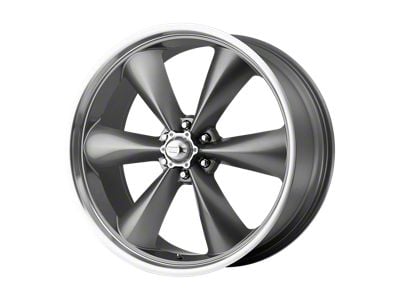 American Racing Torq Thrust ST Magnesium Gray with Machined Lip 6-Lug Wheel; 20x8.5; 19mm Offset (23-25 Canyon)