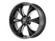 American Racing TT60 Truck Satin Black Milled 6-Lug Wheel; 20x8.5; 15mm Offset (15-22 Canyon)