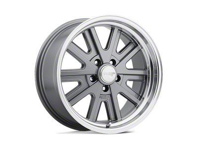 American Racing 427 Mono Cast Mag Gray Machined 5-Lug Wheel; 17x7; 0mm Offset (87-90 Dakota)